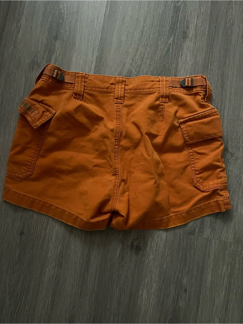 Abercrombie & Fitch Women's Rust Orange Cargo Shorts